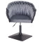 Стілець Onder Mebli LOLA 4-BK-Base Сірий UC-901 Оксамит-1-thumb