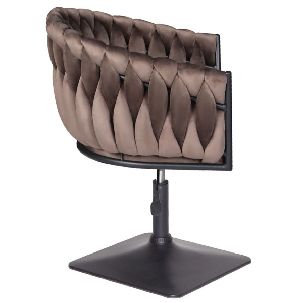 Стул Onder Mebli LOLA 4-BK-Base Шоколад UC-908 Бархат-3