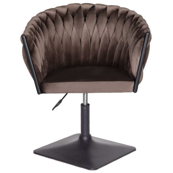 Стул Onder Mebli LOLA 4-BK-Base Шоколад UC-908 Бархат-2