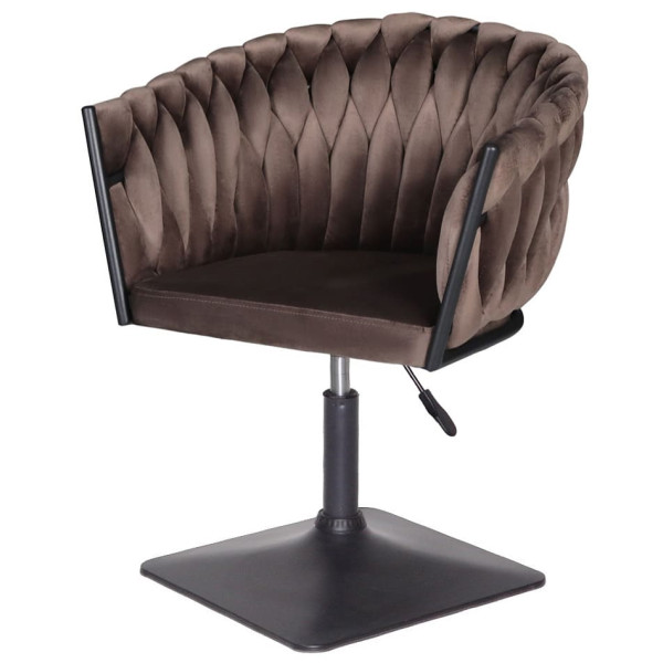 Стул Onder Mebli LOLA 4-BK-Base Шоколад UC-908 Бархат-1