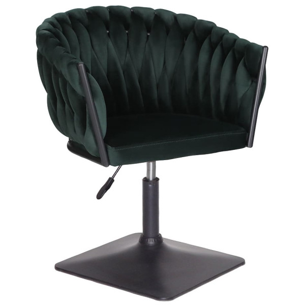 Стул Onder Mebli LOLA 4-BK-Base Зеленый UC-905 Бархат-0