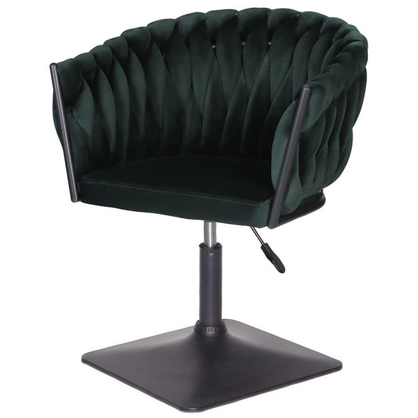 Стул Onder Mebli LOLA 4-BK-Base Зеленый UC-905 Бархат-1