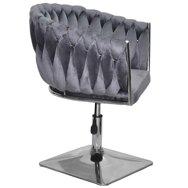 Стілець Onder Mebli LOLA 4-CH-Base Сірий UC-901 Оксамит-2