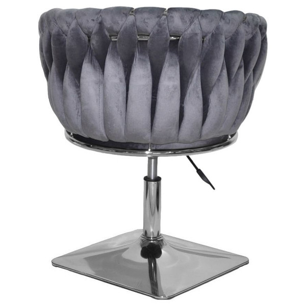 Стілець Onder Mebli LOLA 4-CH-Base Сірий UC-901 Оксамит-3