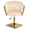 Стілець Onder Mebli LOLA 4-GD-Base Бежевий UC-902 Оксамит-1-thumb