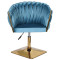 Стілець Onder Mebli LOLA 4-GD-Base Бірюза UC-919 Оксамит-2-thumb