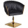 Стул Onder Mebli LOLA 4-GD-Base Черный UC-904 Бархат