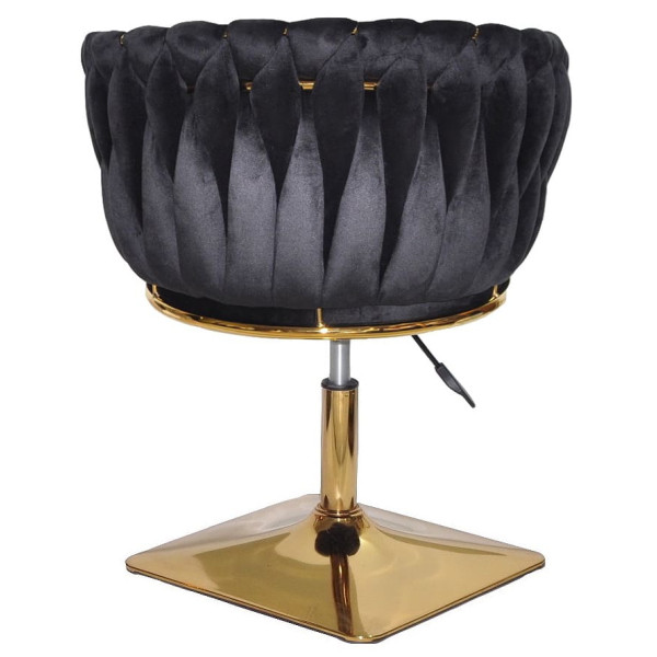 Стул Onder Mebli LOLA 4-GD-Base Черный UC-904 Бархат-3