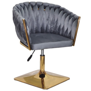 Стул Onder Mebli LOLA 4-GD-Base Серый UC-901 Бархат