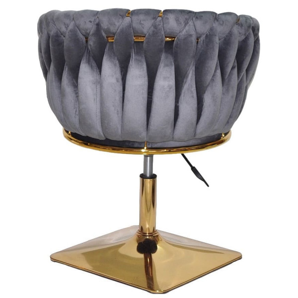 Стул Onder Mebli LOLA 4-GD-Base Серый UC-901 Бархат-3