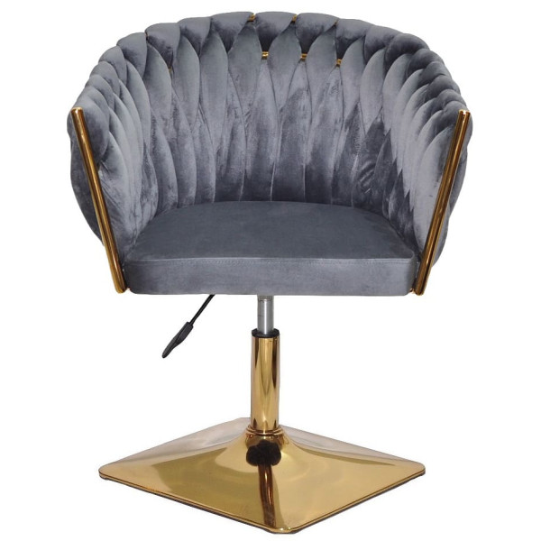 Стул Onder Mebli LOLA 4-GD-Base Серый UC-901 Бархат-1