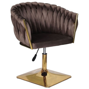 Стул Onder Mebli LOLA 4-GD-Base Шоколад UC-908 Бархат