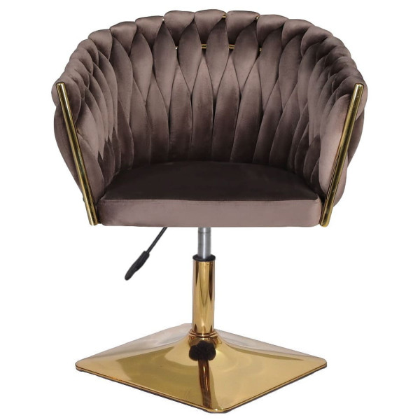 Стул Onder Mebli LOLA 4-GD-Base Шоколад UC-908 Бархат-2