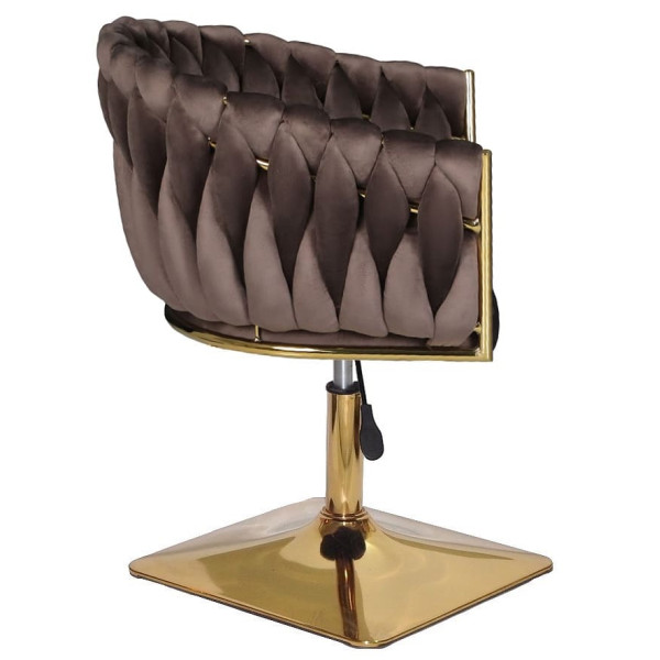 Стул Onder Mebli LOLA 4-GD-Base Шоколад UC-908 Бархат-3