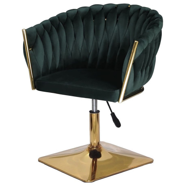 Стул Onder Mebli LOLA 4-GD-Base Зеленый UC-905 Бархат-1