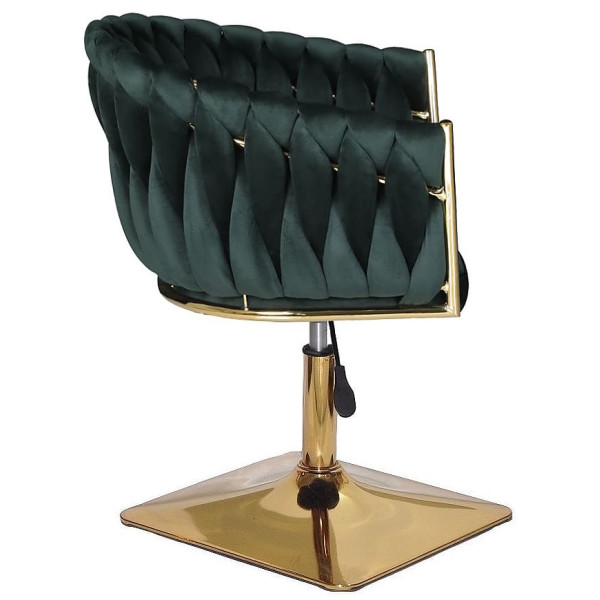 Стул Onder Mebli LOLA 4-GD-Base Зеленый UC-905 Бархат-3