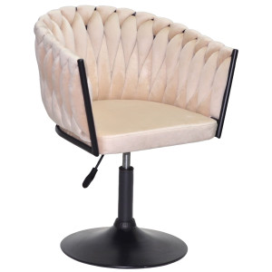 Стул Onder Mebli LOLA BK-Base Бежевый UC-902 Бархат