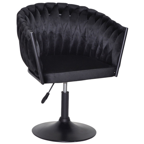 Стул Onder Mebli LOLA BK-Base Черный UC-904 Бархат-0