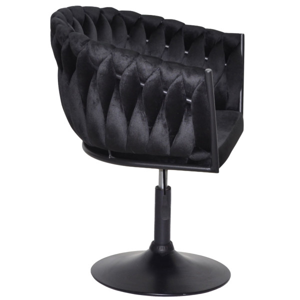 Стул Onder Mebli LOLA BK-Base Черный UC-904 Бархат-2