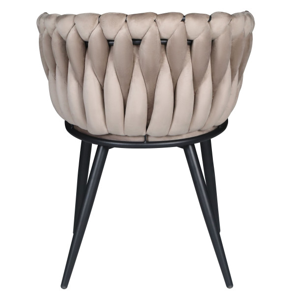 Стілець Onder Mebli LOLA BK Кава UC-912 Бархат-7