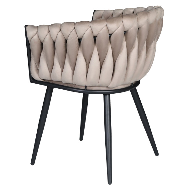 Стілець Onder Mebli LOLA BK Кава UC-912 Бархат-6