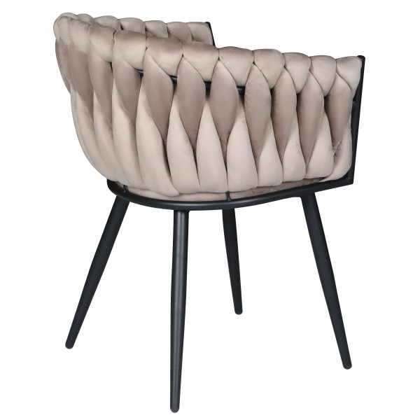 Стілець Onder Mebli LOLA BK Кава UC-912 Бархат-5