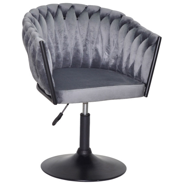 Стул Onder Mebli LOLA BK-Base Серый UC-901 Бархат-0