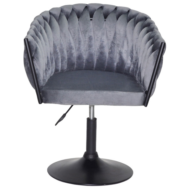 Стул Onder Mebli LOLA BK-Base Серый UC-901 Бархат-1