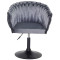 Стул Onder Mebli LOLA BK-Base Серый UC-901 Бархат-1-thumb
