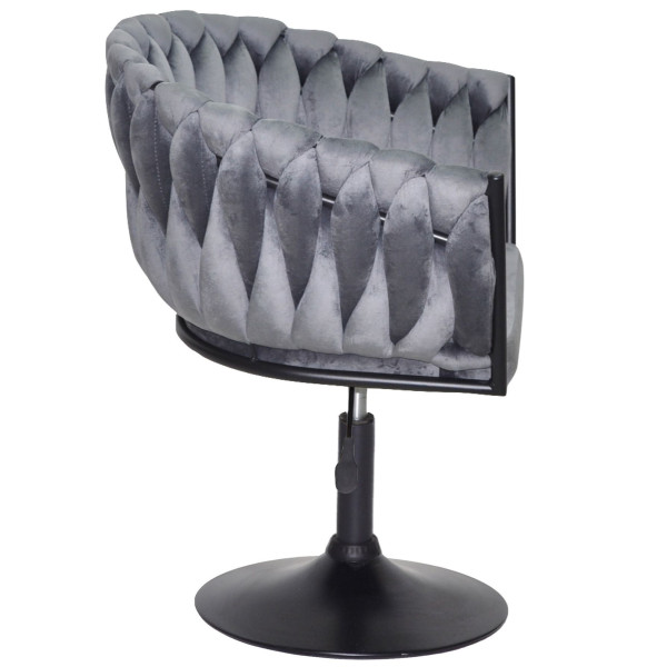 Стул Onder Mebli LOLA BK-Base Серый UC-901 Бархат-2