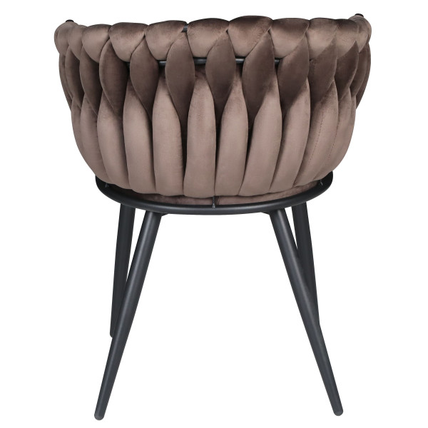 Стілець Onder Mebli LOLA BK Шоколад UC-908 Оксамит-7