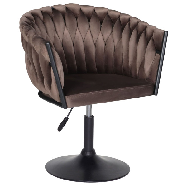 Стул Onder Mebli LOLA BK-Base Шоколад UC-908 Бархат-0