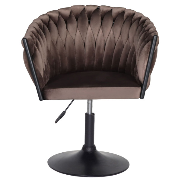 Стул Onder Mebli LOLA BK-Base Шоколад UC-908 Бархат-2
