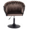 Стул Onder Mebli LOLA BK-Base Шоколад UC-908 Бархат-2-thumb