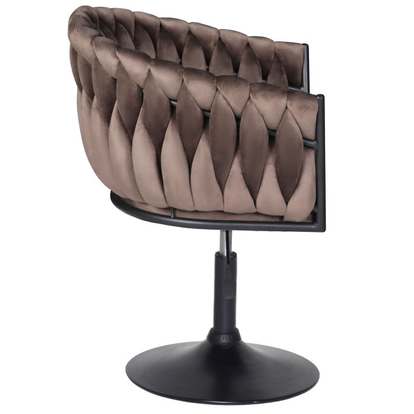 Стул Onder Mebli LOLA BK-Base Шоколад UC-908 Бархат-3