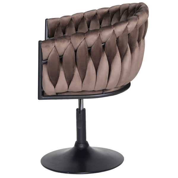Стул Onder Mebli LOLA BK-Base Шоколад UC-908 Бархат-4