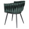 Стілець Onder Mebli LOLA BK Зелений UC-905 Оксамит-6-thumb