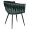 Стілець Onder Mebli LOLA BK Зелений UC-905 Оксамит-5-thumb