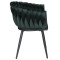 Стілець Onder Mebli LOLA BK Зелений UC-905 Оксамит-3-thumb