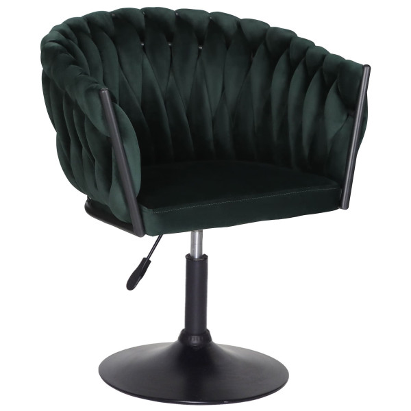 Стілець Onder Mebli LOLA BK-Base Зелений UC-905 Оксамит-0