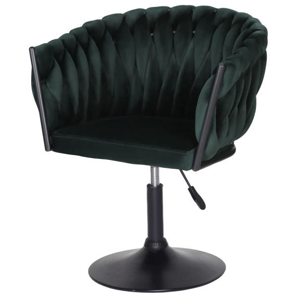 Стілець Onder Mebli LOLA BK-Base Зелений UC-905 Оксамит-1