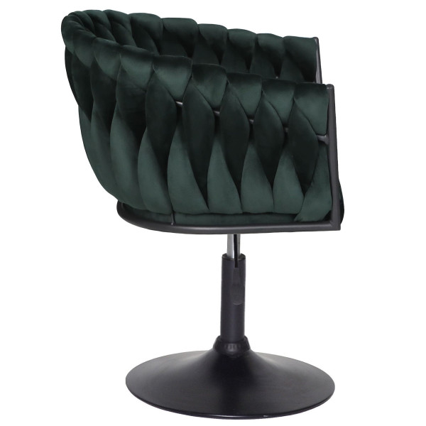 Стілець Onder Mebli LOLA BK-Base Зелений UC-905 Оксамит-3