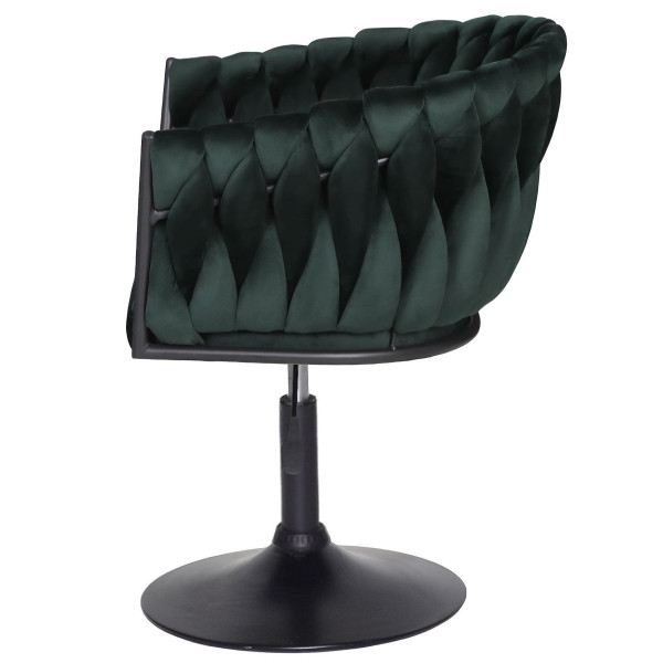 Стілець Onder Mebli LOLA BK-Base Зелений UC-905 Оксамит-4