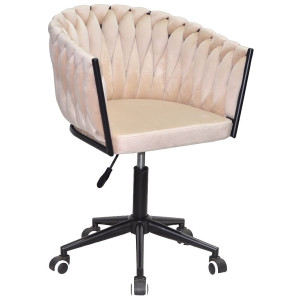 Стілець Onder Mebli LOLA BK-Modern OFFICE Бежевий UC-902 Оксамит