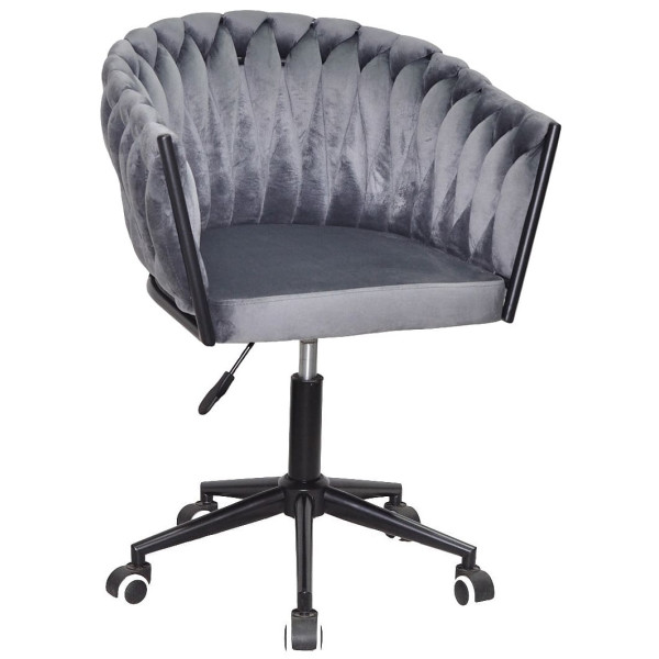 Стул Onder Mebli LOLA BK-Modern OFFICE Серый UC-901 Бархат-0