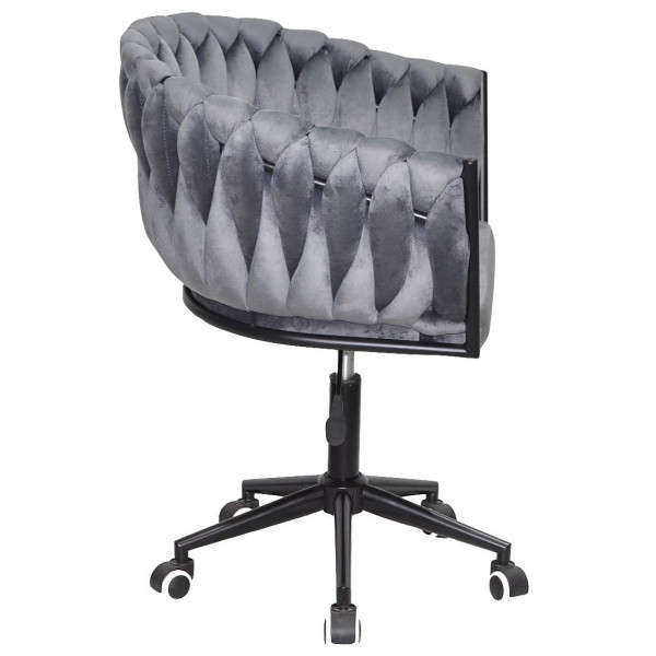 Стул Onder Mebli LOLA BK-Modern OFFICE Серый UC-901 Бархат-2