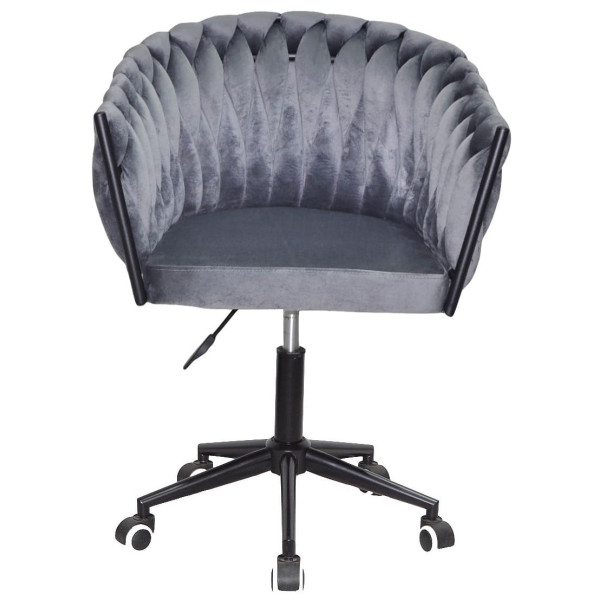 Стул Onder Mebli LOLA BK-Modern OFFICE Серый UC-901 Бархат-1
