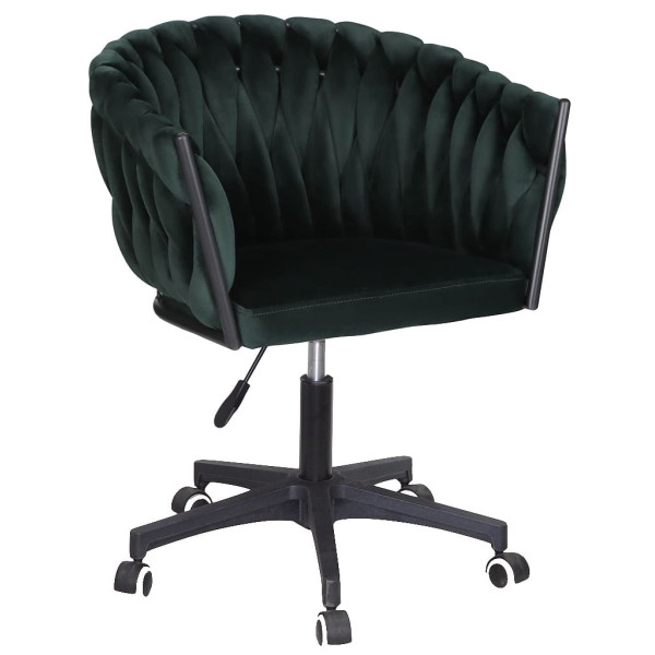 Стілець Onder Mebli LOLA BK-Modern OFFICE Зелений UC-905 Оксамит-0