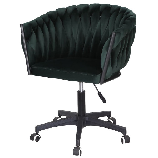 Стілець Onder Mebli LOLA BK-Modern OFFICE Зелений UC-905 Оксамит-1