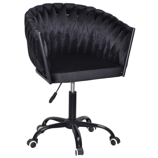 Стул Onder Mebli LOLA BK-OFFICE Черный UC-904 Бархат-0